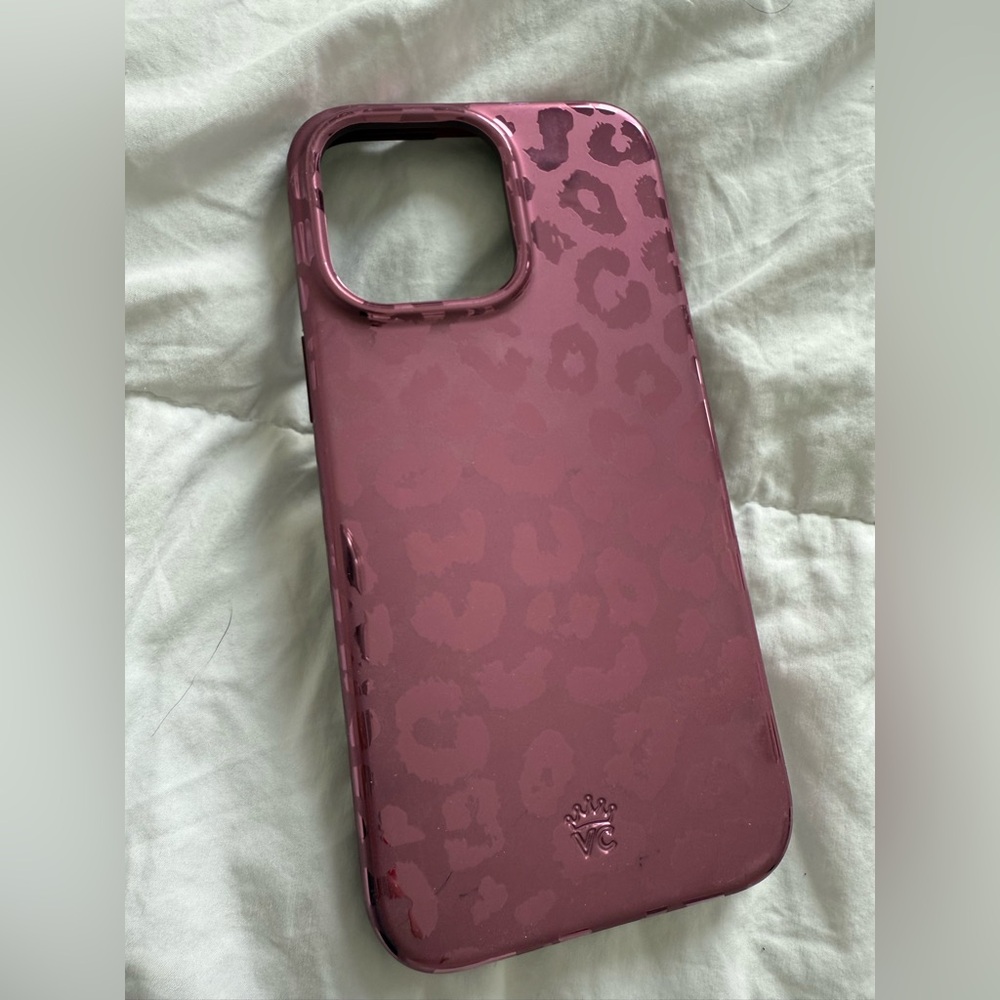 Velvet Caviar Pink Leopard iPhone 14 pro max Case